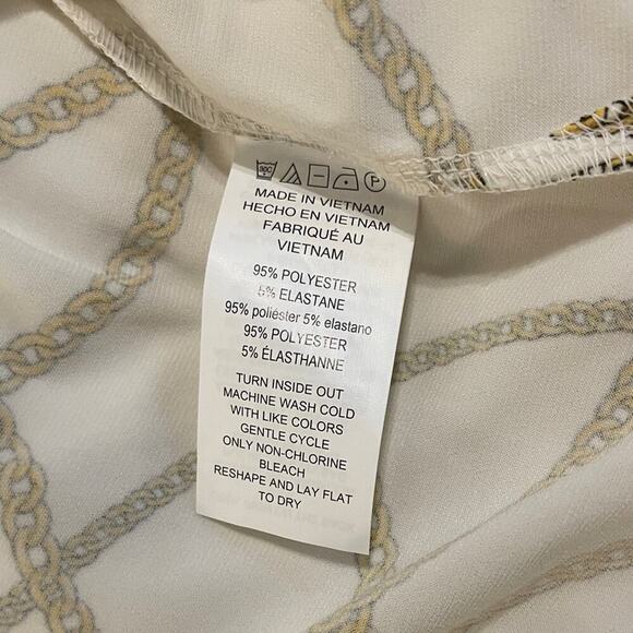 *NWT* Michael Kors Gold Chain Print Top - Picture 8 of 9